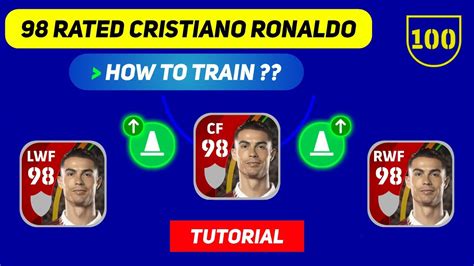 98 Rated Standard CRISTIANO RONALDO Max Training Tutorial in eFootball ...