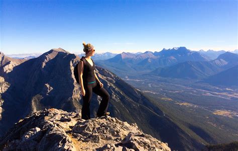 mount lady macdonald mountain hiking in canmore alberta canada