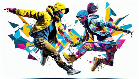 Premium Photo | A colorful graffiti art piece with the word dance on it.