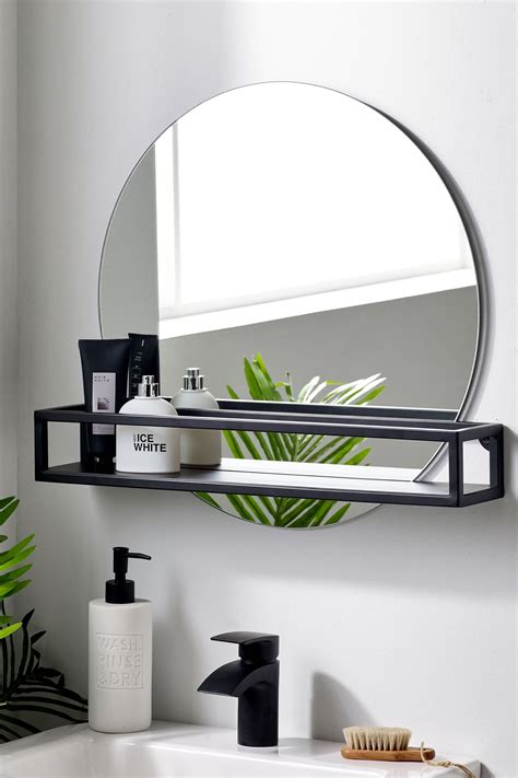 Buy Black Shelf Wall Mirror from Next Ireland