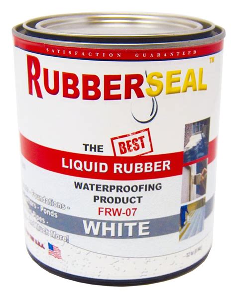 Rubberseal Liquid Rubber Waterproofing and Protective Coating - Roll On (1 Gallon, Light Gray ...