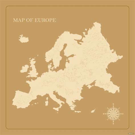 Vintage Europe Map Vector in SVG, Illustrator, PNG, JPG, EPS - Download | Template.net