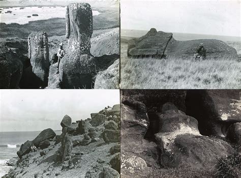 Images that illustrate the recurrent subject of the moai and the use of... | Download Scientific ...