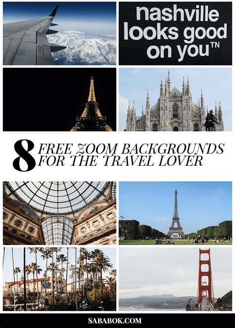 8 Free Zoom Backgrounds for the Travel Lover SABA BOK