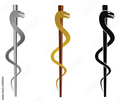 "Rod of Asclepius Vector Illustration" Stock image and royalty-free ...