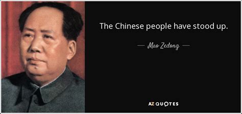 Mao Zedong quote: The Chinese people have stood up.