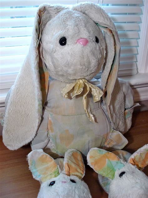 Fleece Menagerie: Restoration of Fluffy The Rabbit (Fluffy has a home)