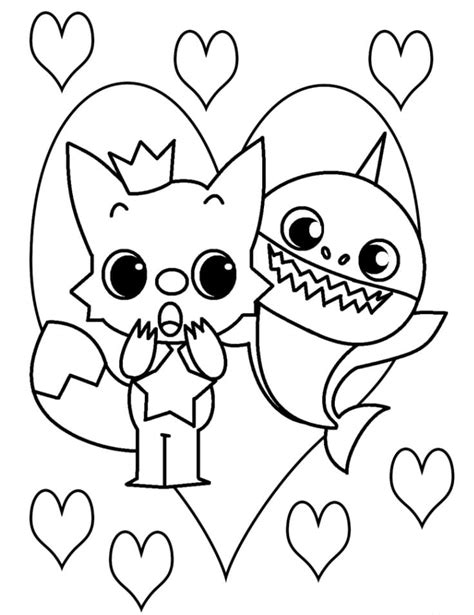 Color 4 Baby Shark Coloring Page - Free Printable Coloring Pages for Kids