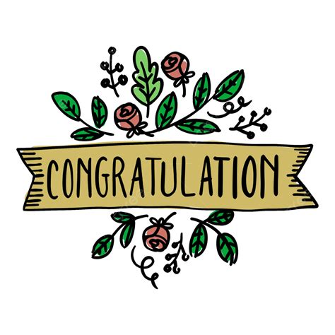 Congratulation Text Handwriting With Doodle Illustration Transparent Background, Rat Drawing ...