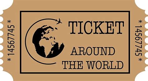 "Around the World Ticket" Poster by Pferdefreundin | Redbubble