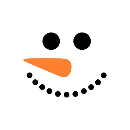 Cute Snowman Face Vector Snowman Head Vector Illustration Isolated Stock Illustration - Download ...