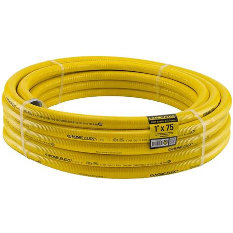 HOME-FLEX 1 in. x 75 ft. CSST Corrugated Stainless Steel Tubing-11-01075 - The Home Depot