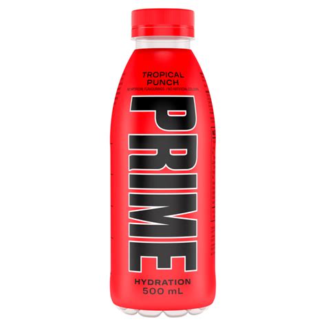 PRIME Hydration Tropical Punch Flavoured Drink 500ml - DrinkSupermarket