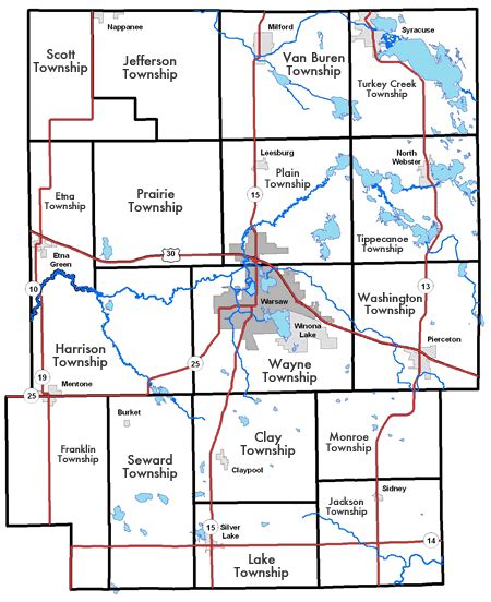 Kosciusko County Maps - Lilly Center for Lakes & Streams