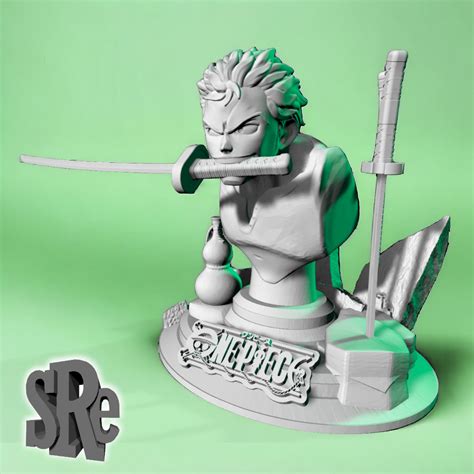 STL file Zoro Oni Giri Bust - One Piece 👤・3D print design to download・Cults