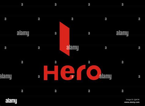 Hero MotoCorp, Logo, Black background Stock Photo - Alamy