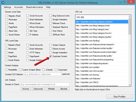 URL Profiler Update - Bulk Indexation & Duplicate Content Checker