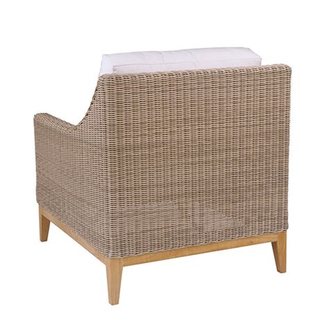 Kingsley Bate Frances Wicker Lounge Chair