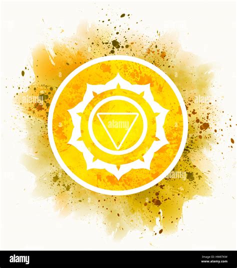 manipura chakra symbol Stock Photo - Alamy