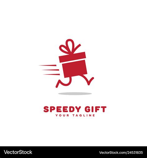 Speedy gift logo Royalty Free Vector Image - VectorStock