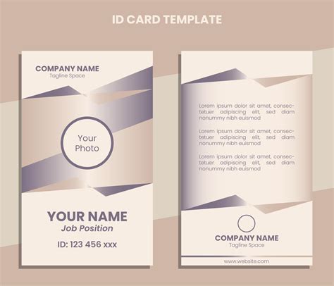 Vertical ID Card Ultramodern Template 13529104 Vector Art at Vecteezy