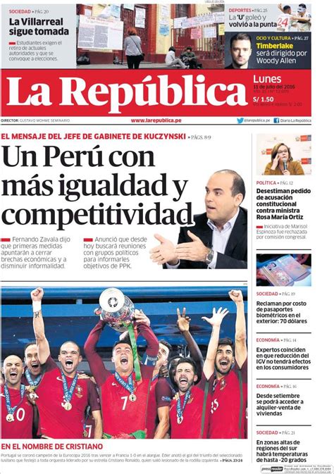 Periódico La Republica (Perú). Periódicos de Perú. Toda la prensa de ...