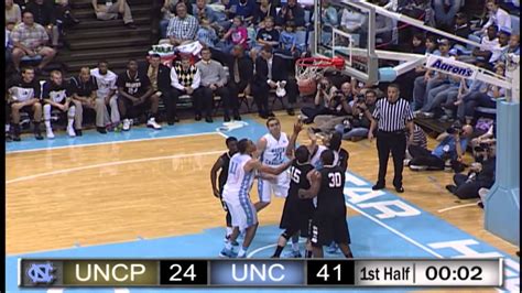 UNC Men's Basketball: Highlights vs. UNC Pembroke - YouTube