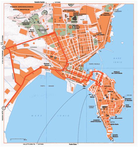 Map of Siracusa - Mappa di Siracusa