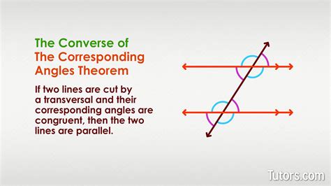 Corresponding Angles - Definition, Theorem & Examples