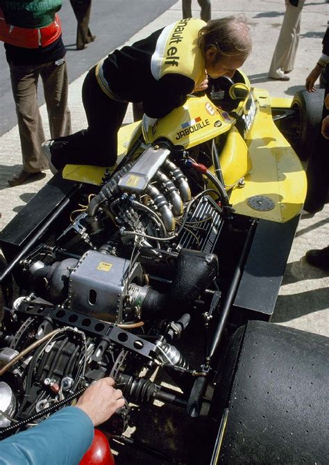 Renault RS01 - Renault-Gordini EF1 1.5 V6 (t/c) (1977) | vintage racecars | Pinterest | Engine ...