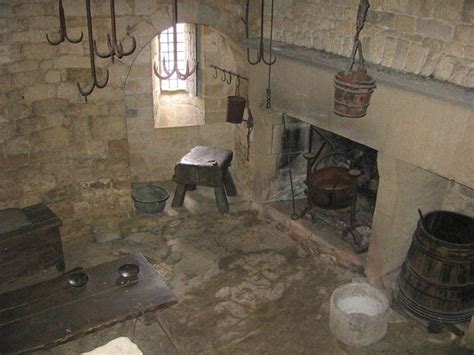 The medieval kitchen was where all the dishes for the castle's meals ...