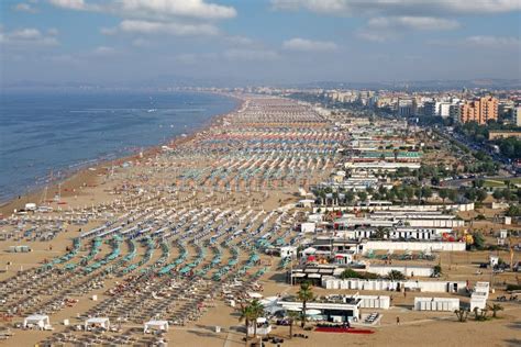 Beach Adriatic Sea Rimini Italy Stock Photo - Image of riccione, relax: 116254972