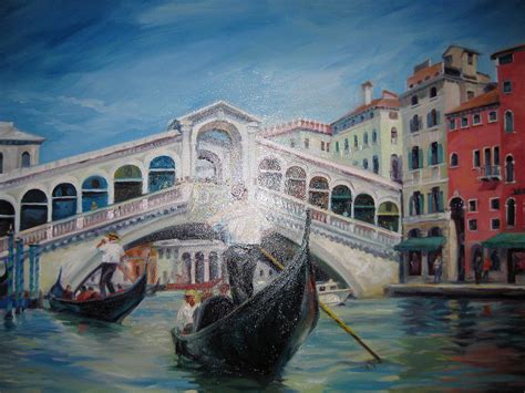 Rialto Bridge Painting by Ekaterina Pozdniakova - Fine Art America