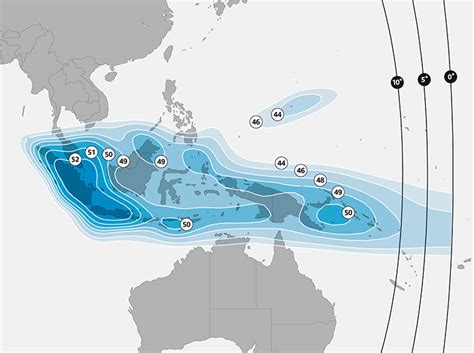 Coverage maps SES-12 - 95 East, Coverage Maps - satellite SES-12, position 95 degrees East, the ...