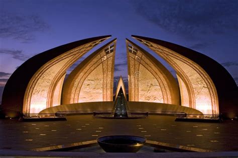 Nightview of Pakistan Monument in Islamabad Stock Photo - Image of ...