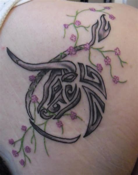 Taurus Flower Tattoo by rawromatic-jdh on DeviantArt