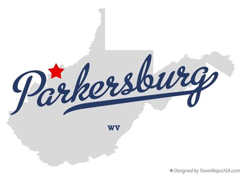 Map of Parkersburg, WV, West Virginia