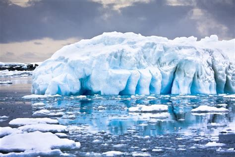 Arch Shaped Iceberg Antarctica Stock Photo - Image of ocean, winter ...