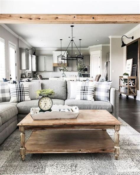 Cozy Rustic Farmhouse Living Room Remodel and Design Ideas 11 | Farm ...