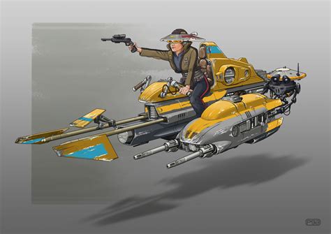 ArtStation - Star Wars Speeder Bike Concept 5