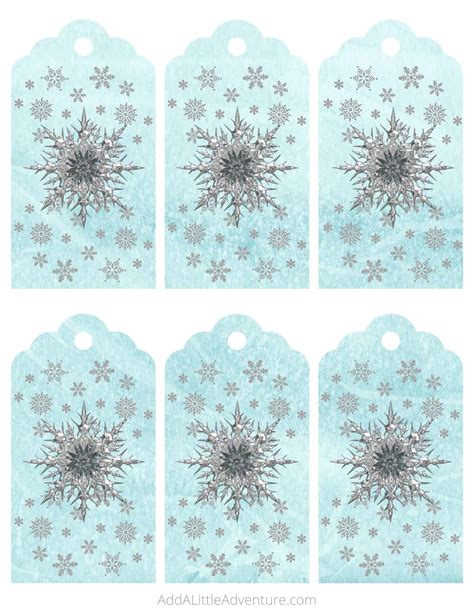 Snowflake Gift Tags - Free Printables - Add A Little Adventure