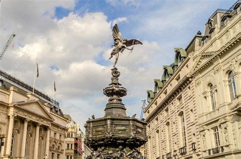 Eros Statue at Piccadilly Circus, London — Stock Photo © marcorubino #86309368