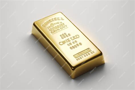 Premium AI Image | A gold bar ingot on isolated background