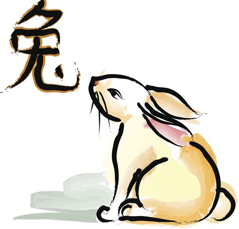 chinese zodiac rabbit | Illustration, Rabbit tattoos, Vector art ...