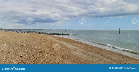 Beach in Hayling Island stock image. Image of cloud - 255134939