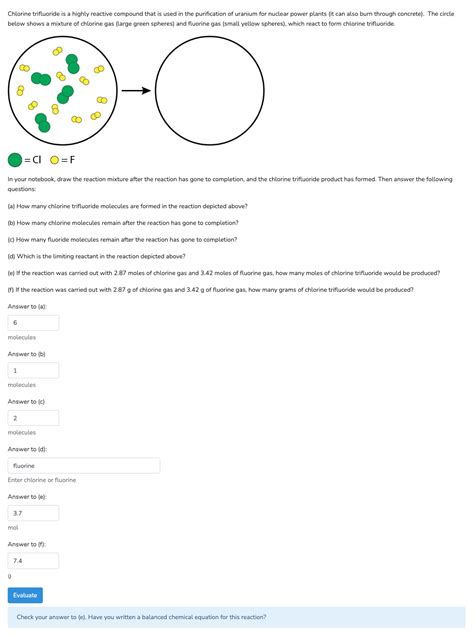 Solved Chlorine trifluoride is a highly reactive compound | Chegg.com