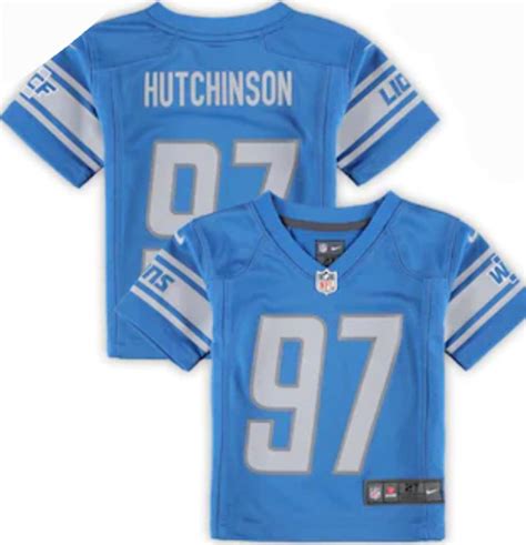 Detroit Lions Infant/Toddler Hutchinson Blue Home Game Jersey ...