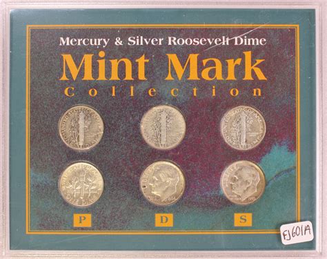 US Silver Mercury and Roosevelt Dimes Mint Mark Collection | Property Room