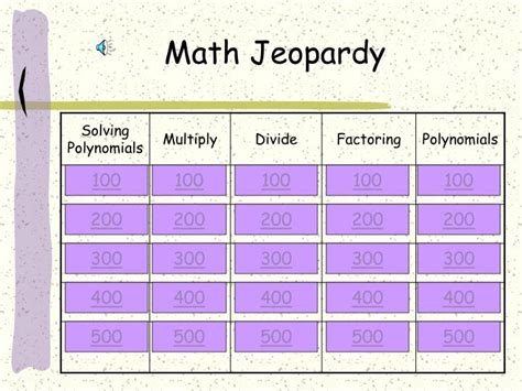 PPT - Math Jeopardy PowerPoint Presentation, free download - ID:2666508