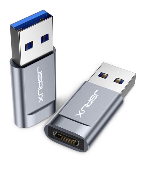 Buy USB-C to USB 3.0 Adapter(2 Pack), JSAUX Type-C Female to USB-A Male Adapter, USB C 3.1 Gen 1 ...